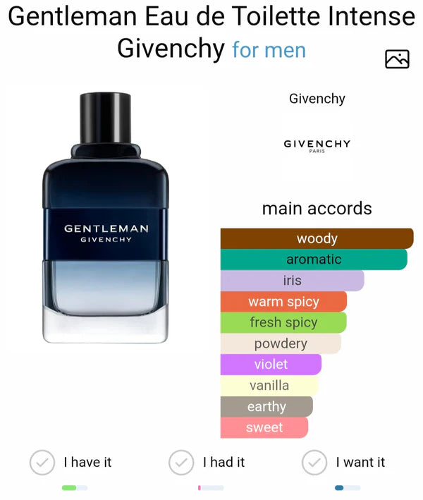 GIIVENCHY GENTLEMAN EAU DE TOILETTE INTENSE