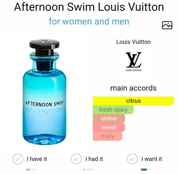 LOUIIS VUITTTON AFTERNOON SWIM EAU DE PARFUM