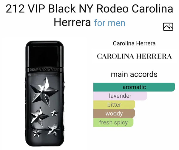 CAROLINAA HERRERAA 212 VIPP BLACK NYC RODEO LIMITED EDITION EDP