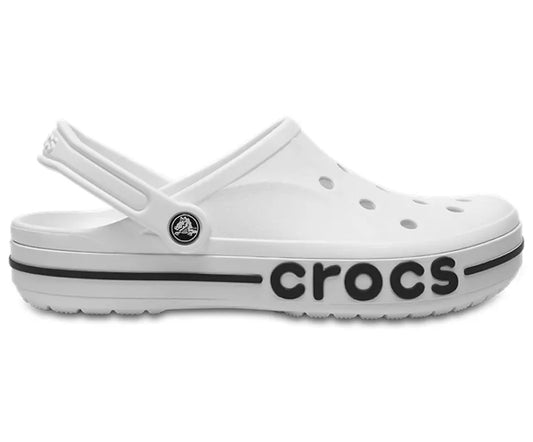 UNISEX CROCS BAYABAND CLOGS SANDAL SLATE WHITENAVY