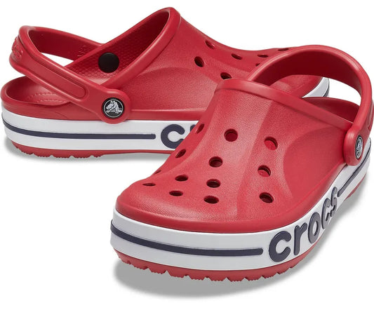 UNISEX CROCS BAYABAND CLOGS SANDAL PEPPER/NAVY