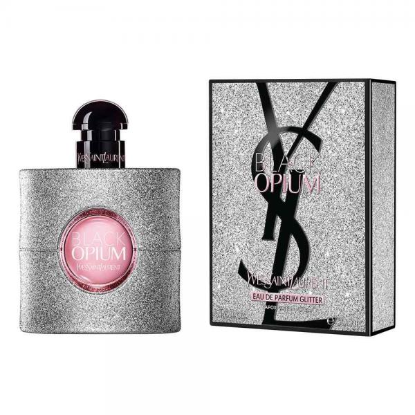 YVEES SAIINT LAURENTT BLACK OPIUM GLITTER EDP