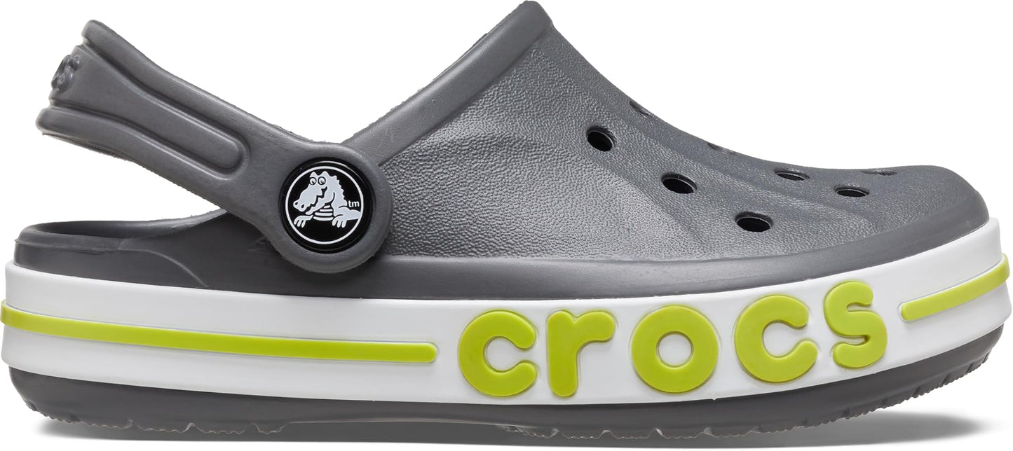UNISEX CROCS BAYABAND CLOGS SANDAL SLATE GREYLIME PUNCH