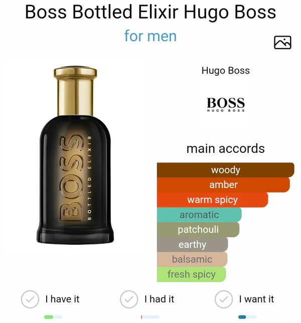 HUGO BOSS BOTTLED ELIXIR
