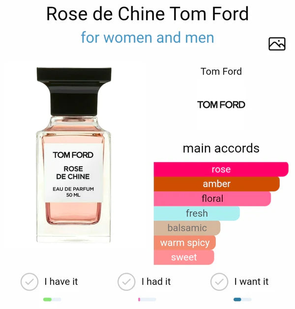 TOMMFORD ROSE DE CHINE EAU DE PARFUM