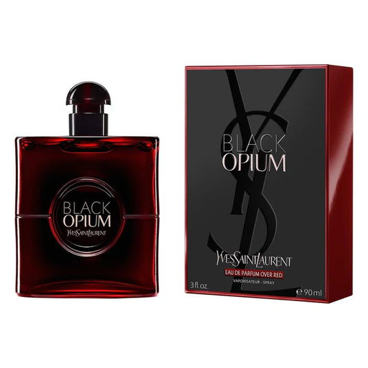 YVEES SAIINT LAURENTT BLACK OPIUM OVER RED