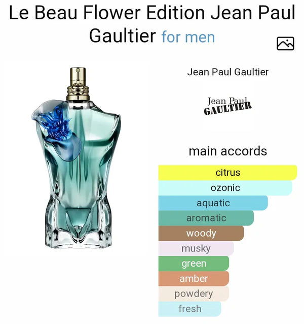 JEANN PAULL GAULTIERR LE BEAUU FLOWE EDITION EDP