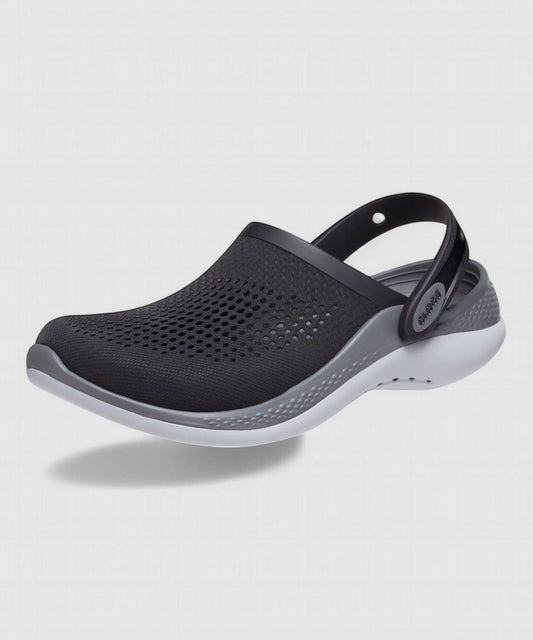 UNISEX CROCS LITERIDE 360 CLOGS SANDAL BLACK/SLATE GREY