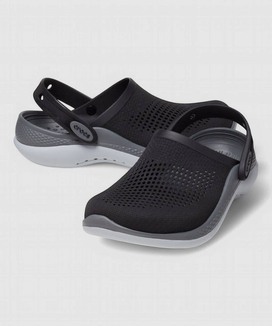 UNISEX CROCS LITERIDE 360 CLOGS SANDAL BLACK/SLATE GREY