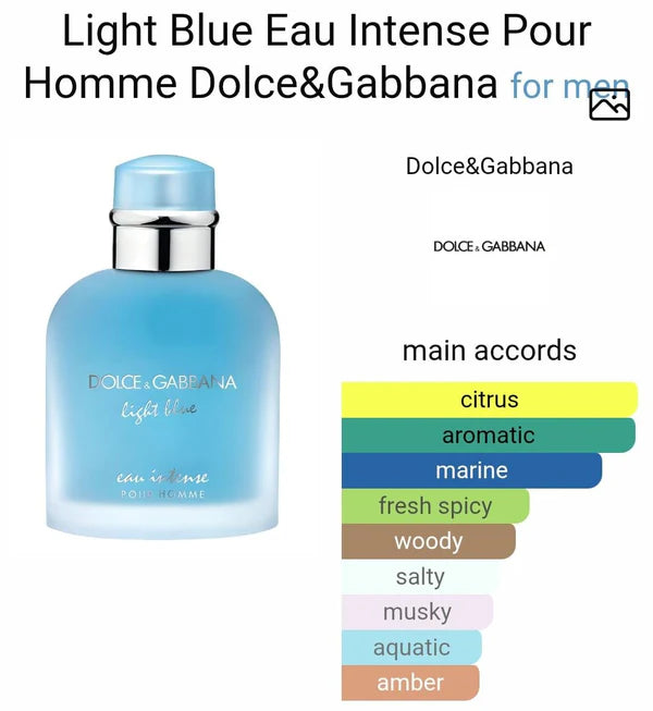 DOLCEE & GABBANA LIGHT BLUE EAU INTENSE POUR HOMME
