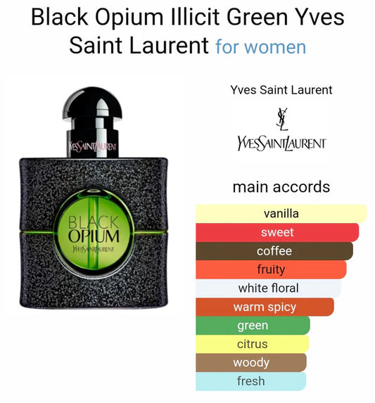 YVES SAINT LAURENT YSL BLACK OPIUM EAU DE PARFUM ILLICIT GREEN
