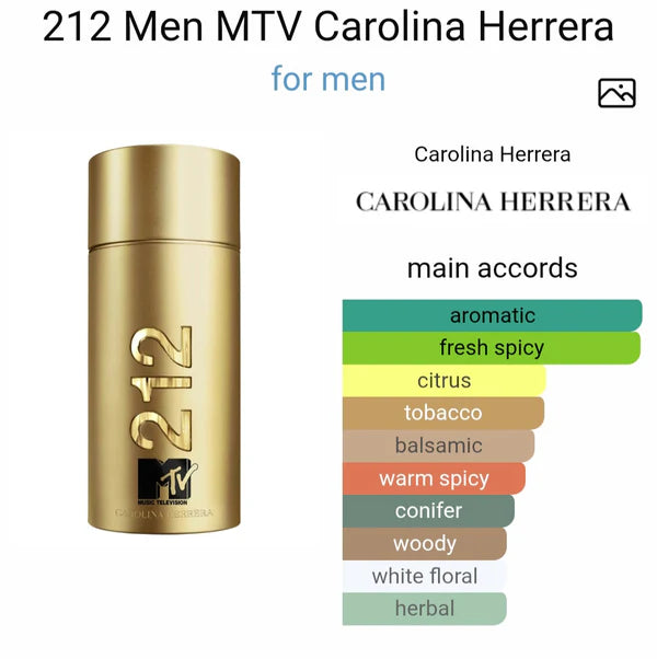 CAROOLINA HERREERA 212 MEN NYC MTV EDT