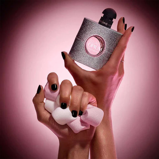 YVEES SAIINT LAURENTT BLACK OPIUM GLITTER EDP