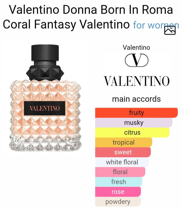 VALENTINO BORRN IN ROMMA CORAL FANTASY EDP
