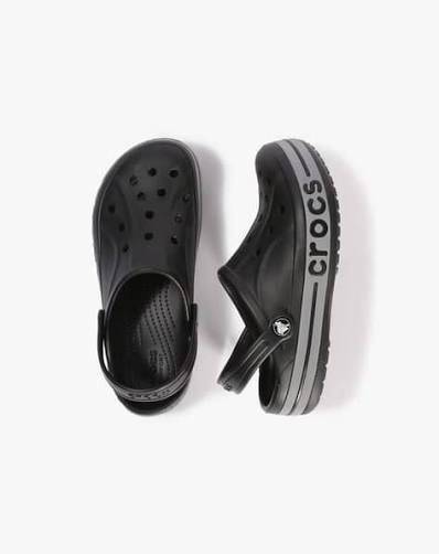 UNISEX CROCS BAYABAND CLOGS SANDAL BLACK GREY