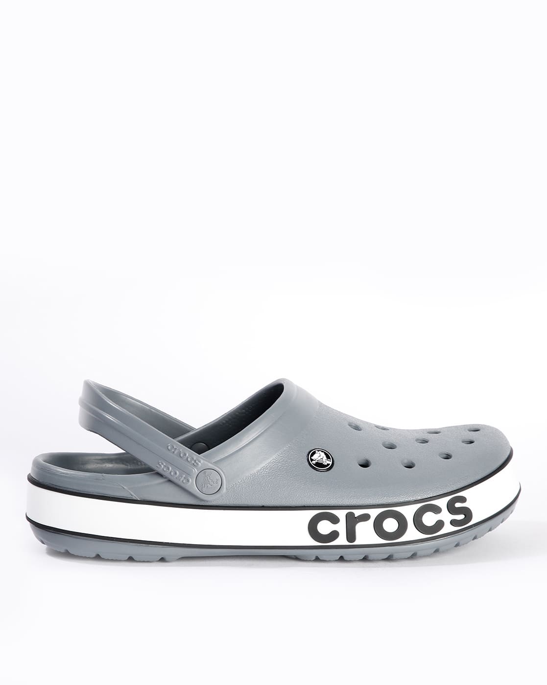 UNISEX CROCS BAYABAND CLOGS SANDAL GREY BLACK
